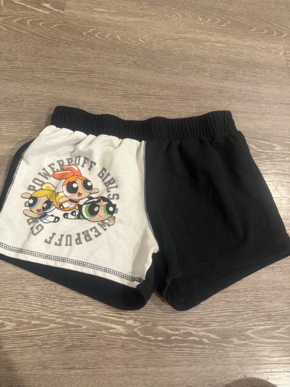 Vintage Powerpuff Girls Shorts Cartoon Network Y2K Graphic Lounge Size S